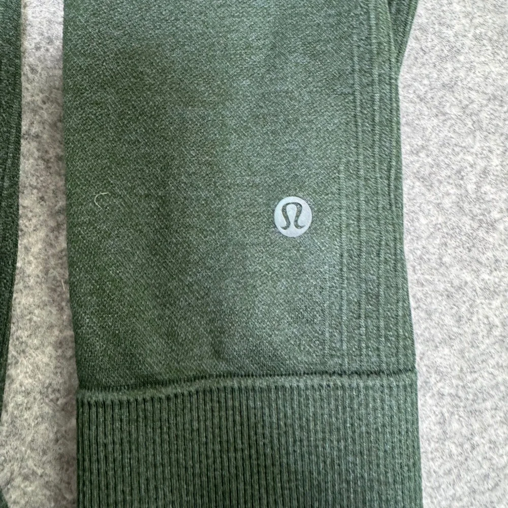 Lululemon Engineered Warmth Crewneck Merino Wool Sweater Green Mens XL